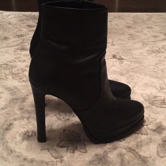 Zara Black Leather Booties - Picture 4 of 7